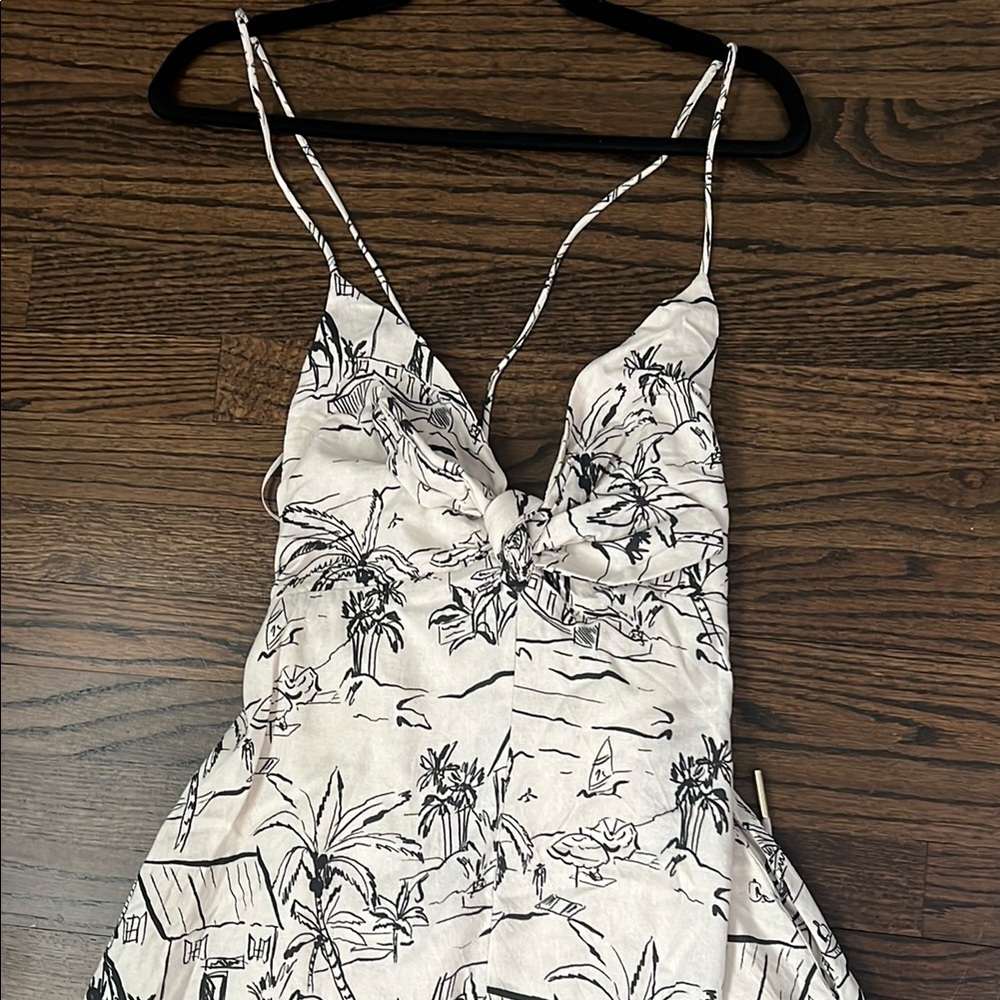 Tropical Print Maxi Dress